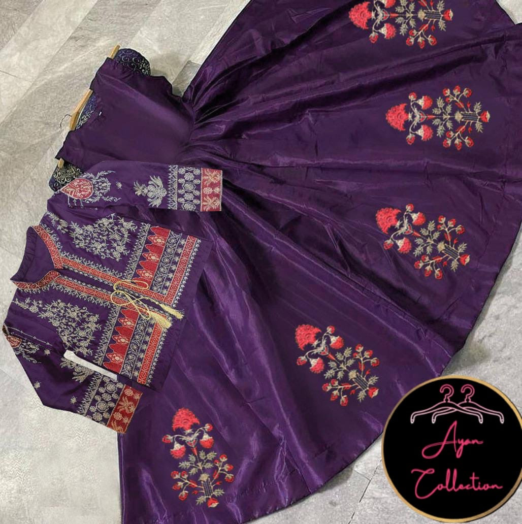Embroidered Bunch Maxi With koti 😍