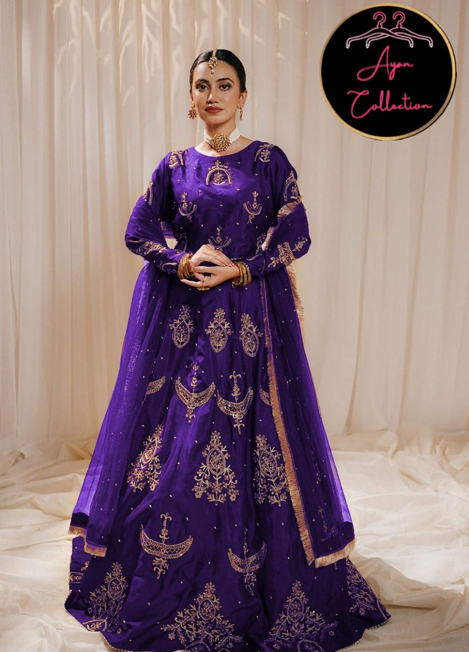 😍The Sequence Embroidery And Work Lace Top With Sequence Lace Work Skirt And Kiran Lace Pearls Attached Chiffon Dupatta ❤️👗💕