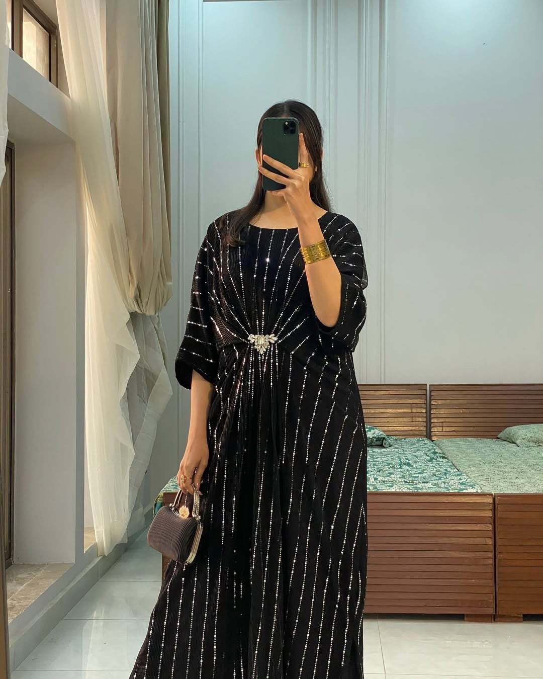 ✨Introducing Elegant Moonlight Kaftan 👗
