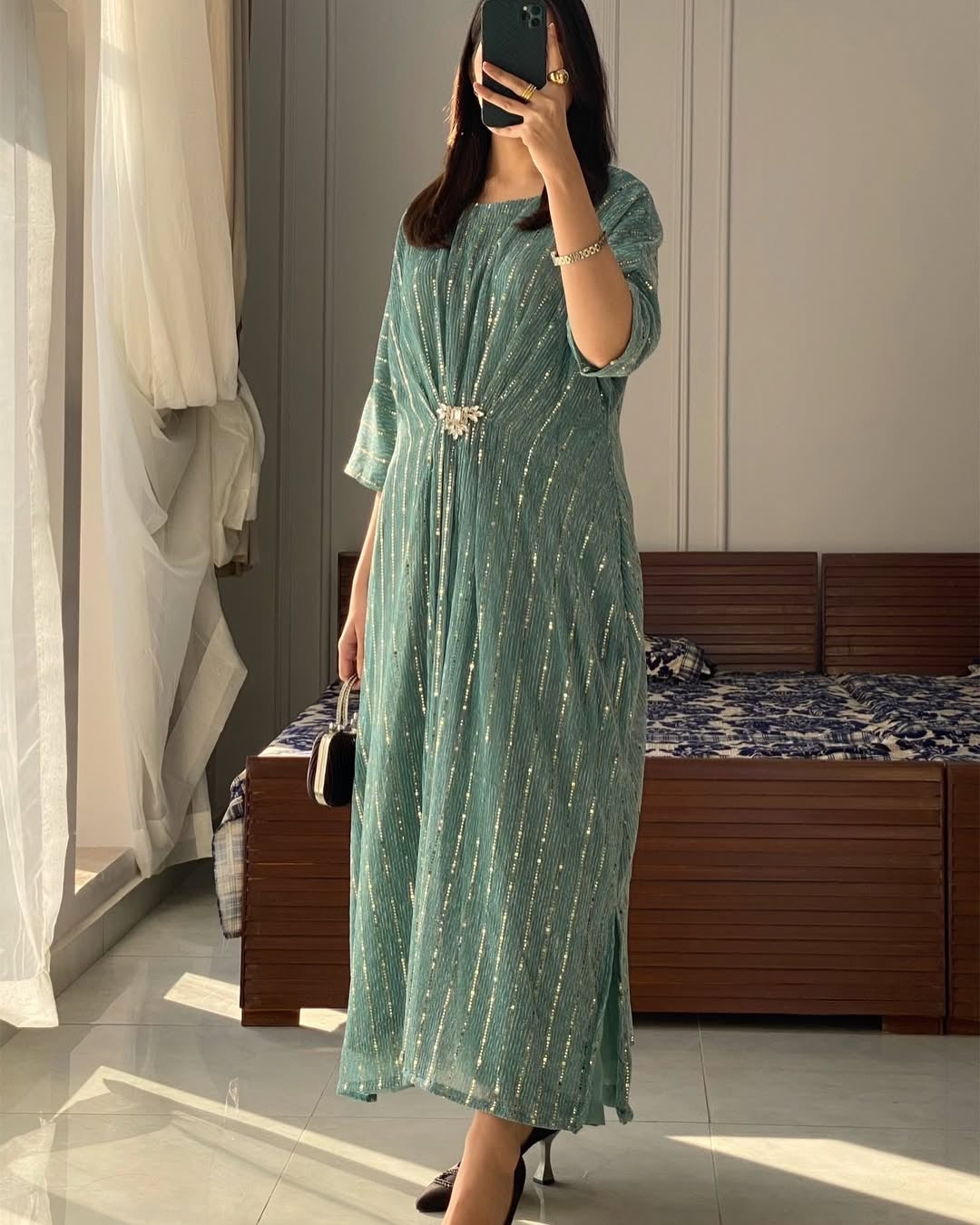 ✨Introducing Elegant Moonlight Kaftan 👗