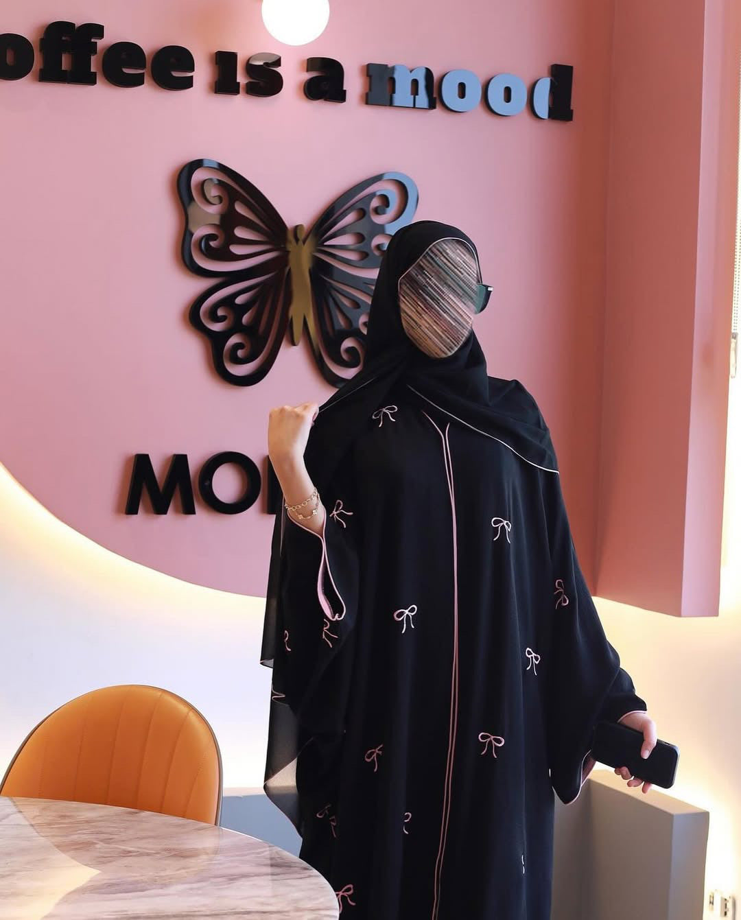 Trending Bow Abaya with Stoller 🖤