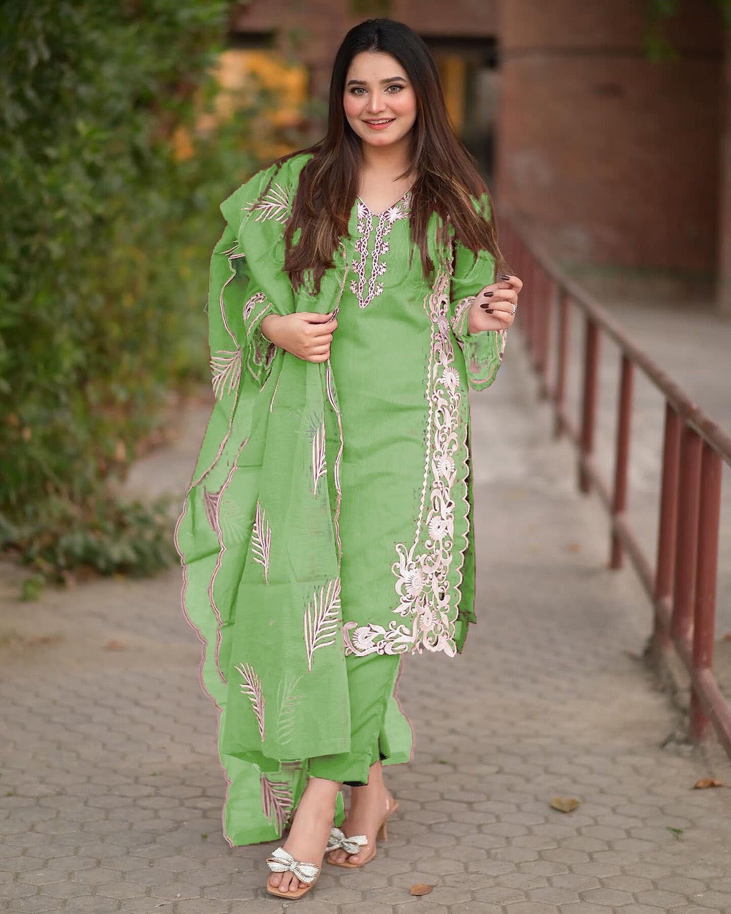 3 Pc Embroidered Beautiful Suit