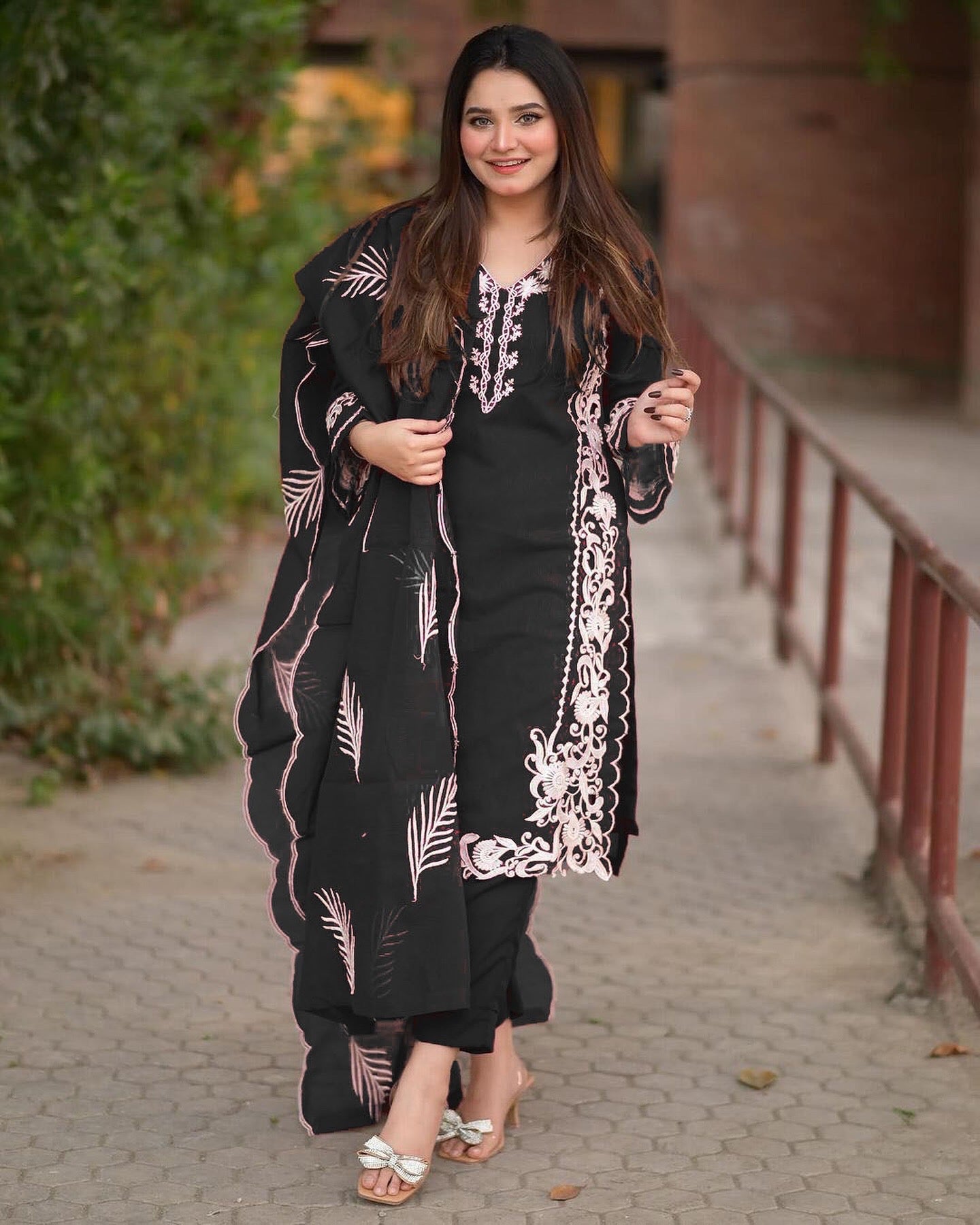 3 Pc Embroidered Beautiful Suit