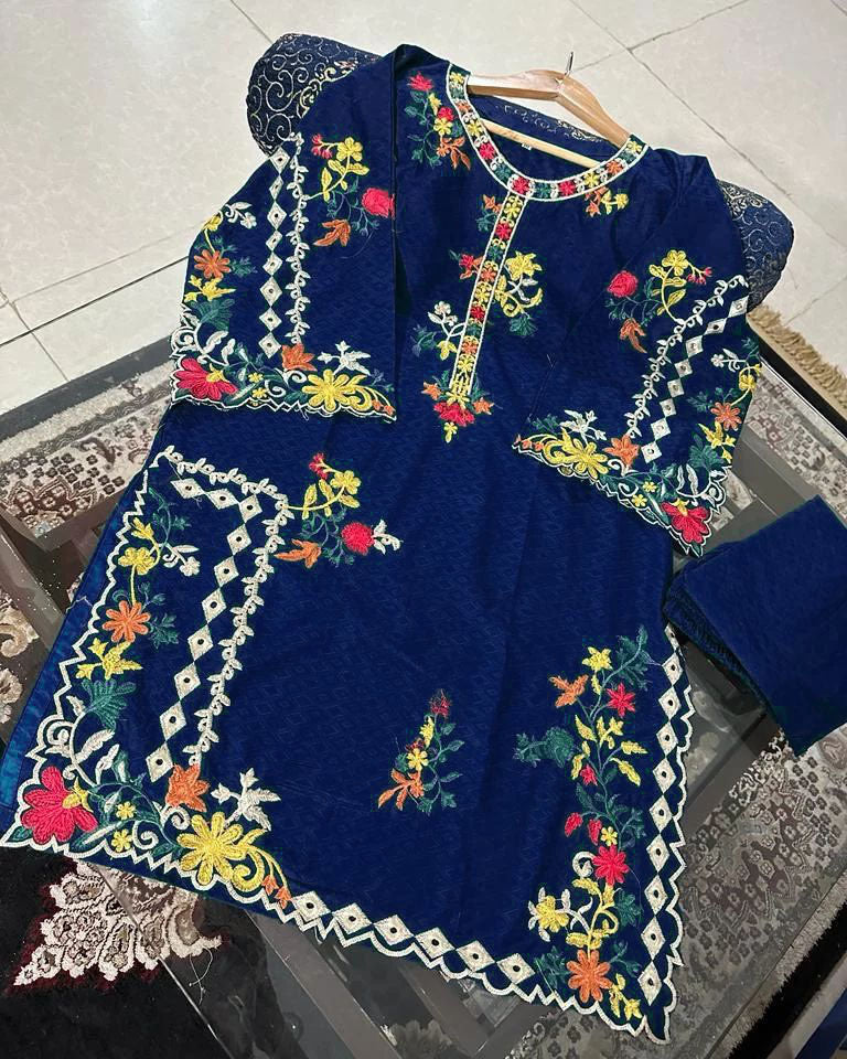 👗Multi Embroidered 2pc😍