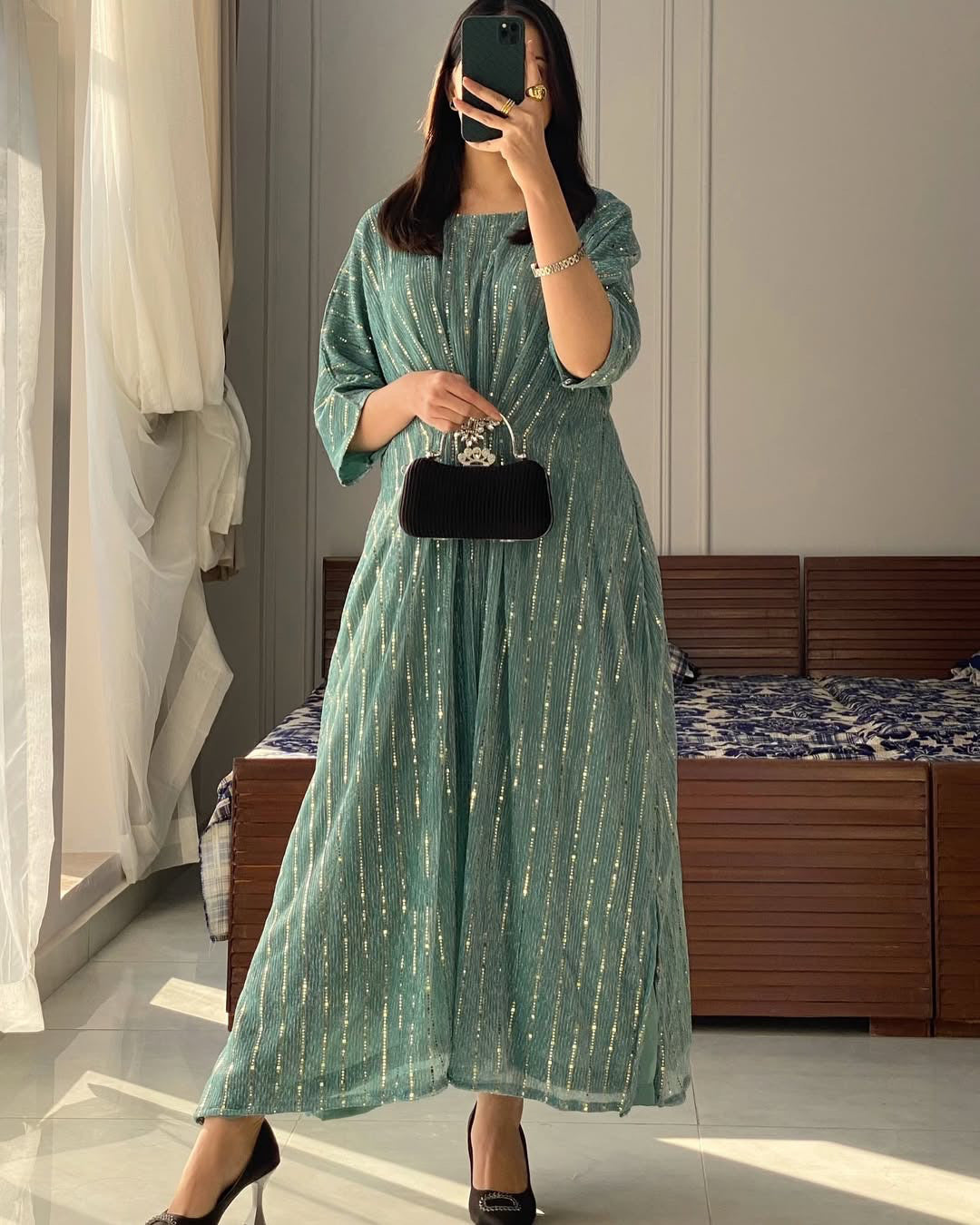 ✨Introducing Elegant Moonlight Kaftan 👗