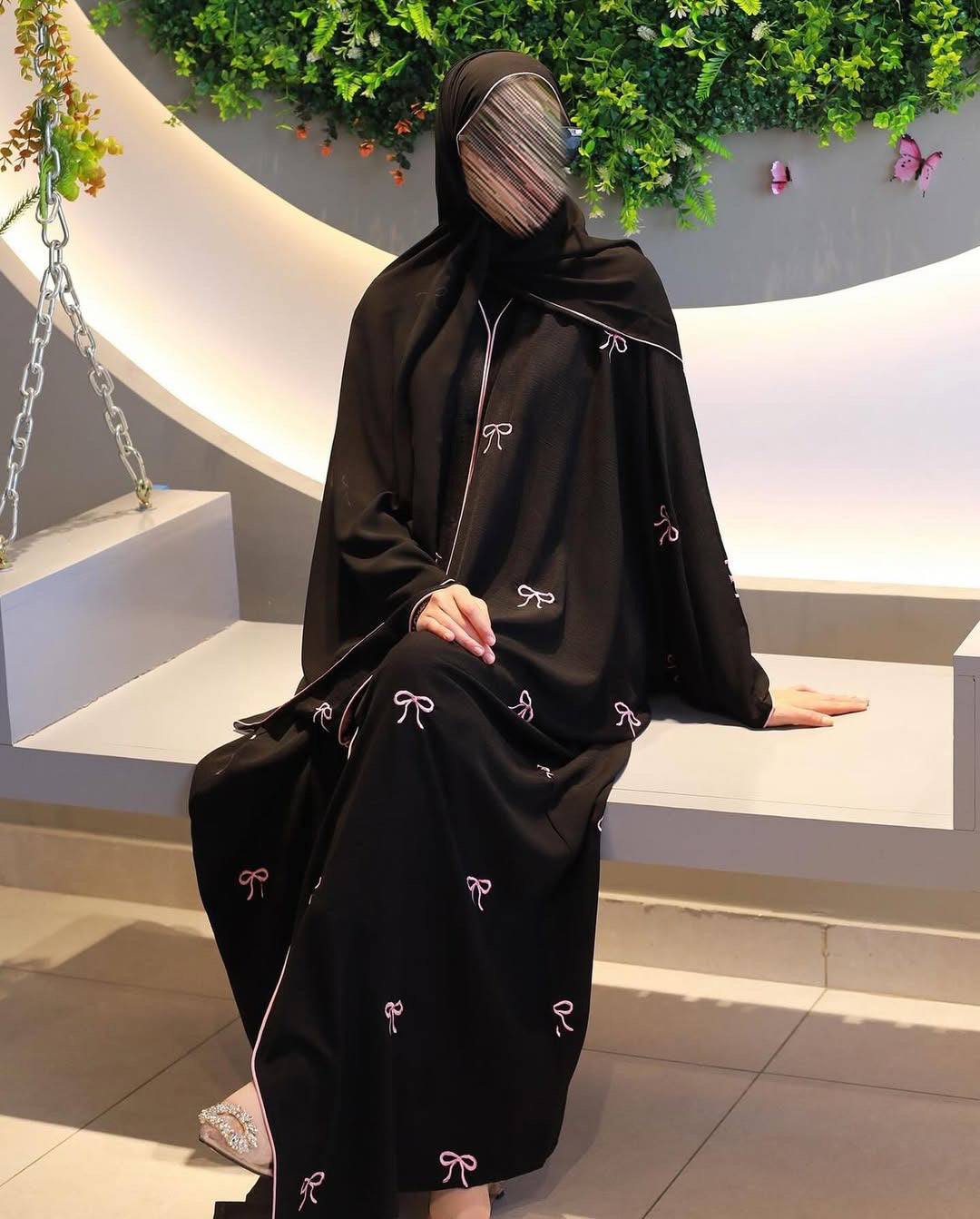 Trending Bow Abaya with Stoller 🖤