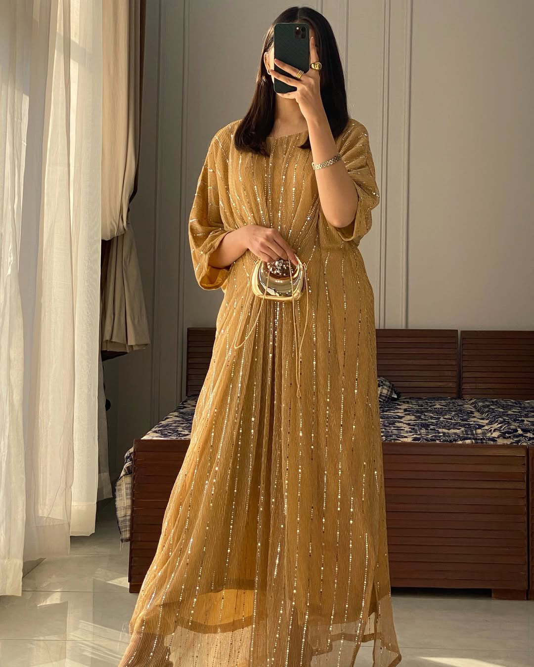 ✨Introducing Elegant Moonlight Kaftan 👗