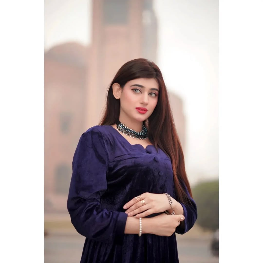 Elegant Velvet button frock