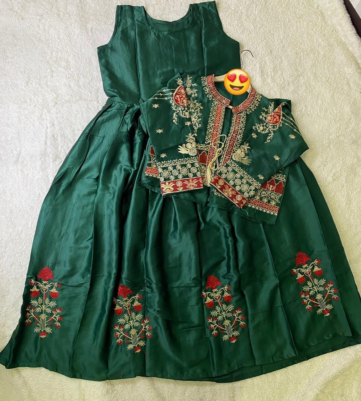 Embroidered Bunch Maxi With koti 😍