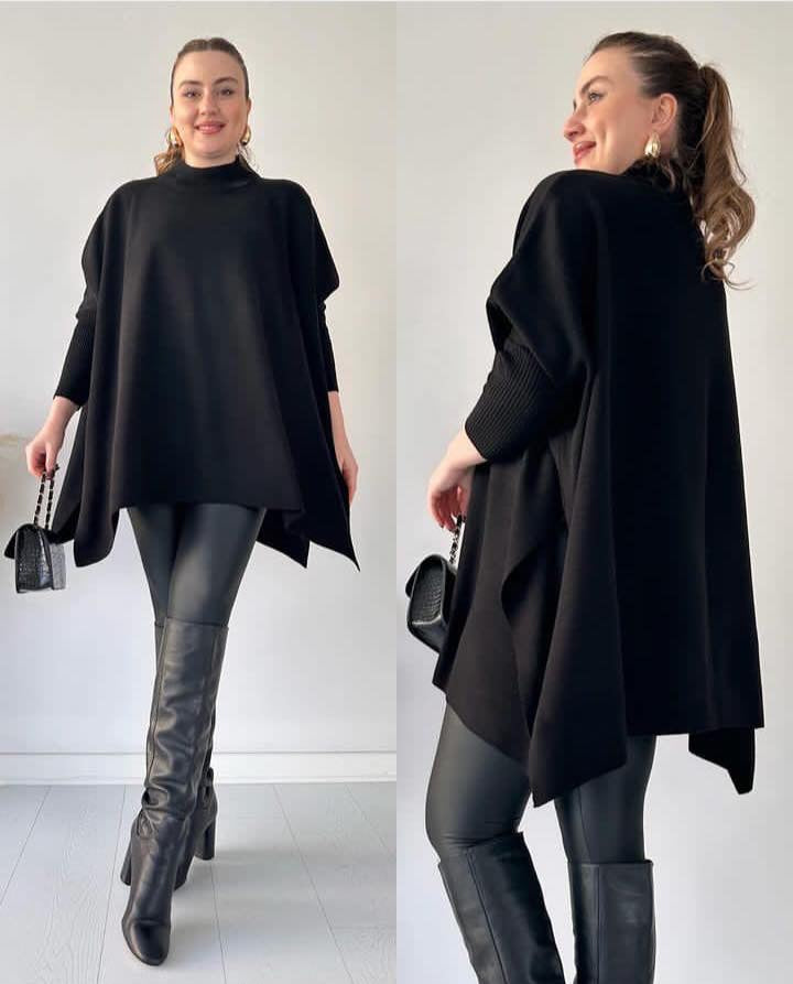 Stylish Airline Winter Poncho ✨💫