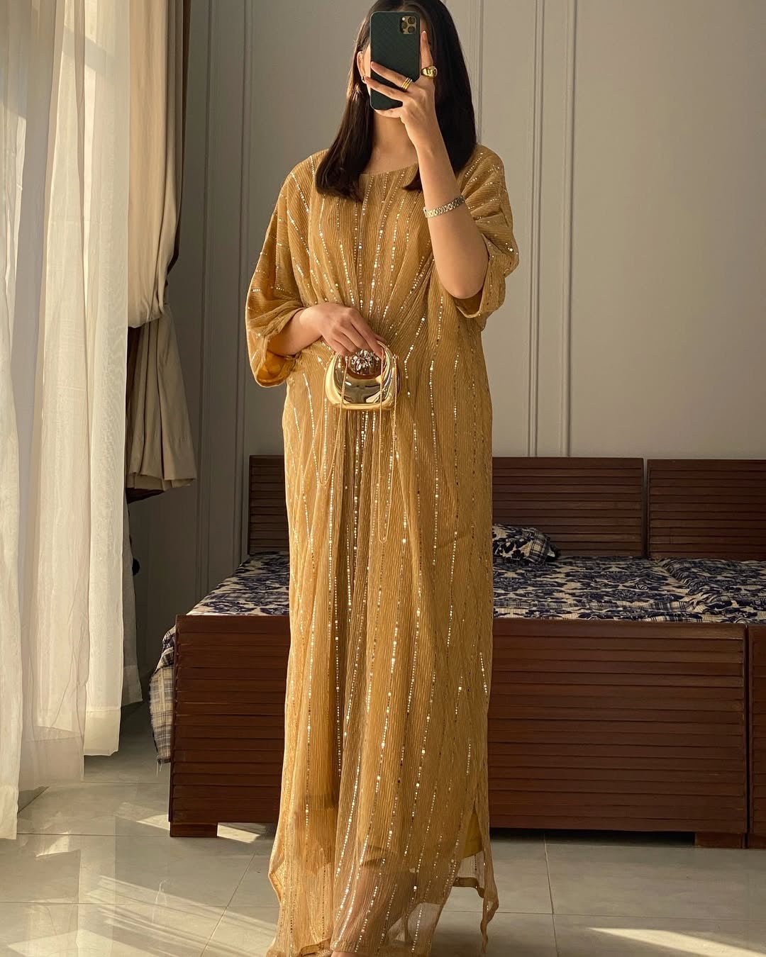 ✨Introducing Elegant Moonlight Kaftan 👗
