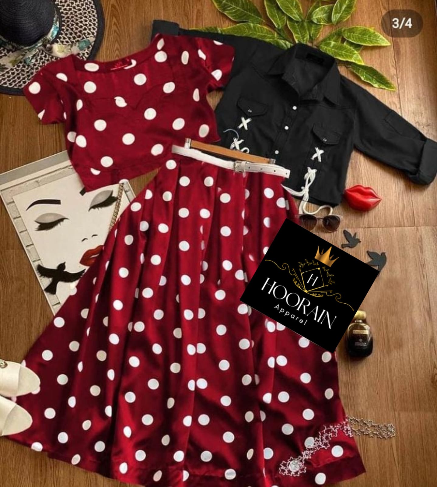 4pc  polka summer  denim🙌🏻