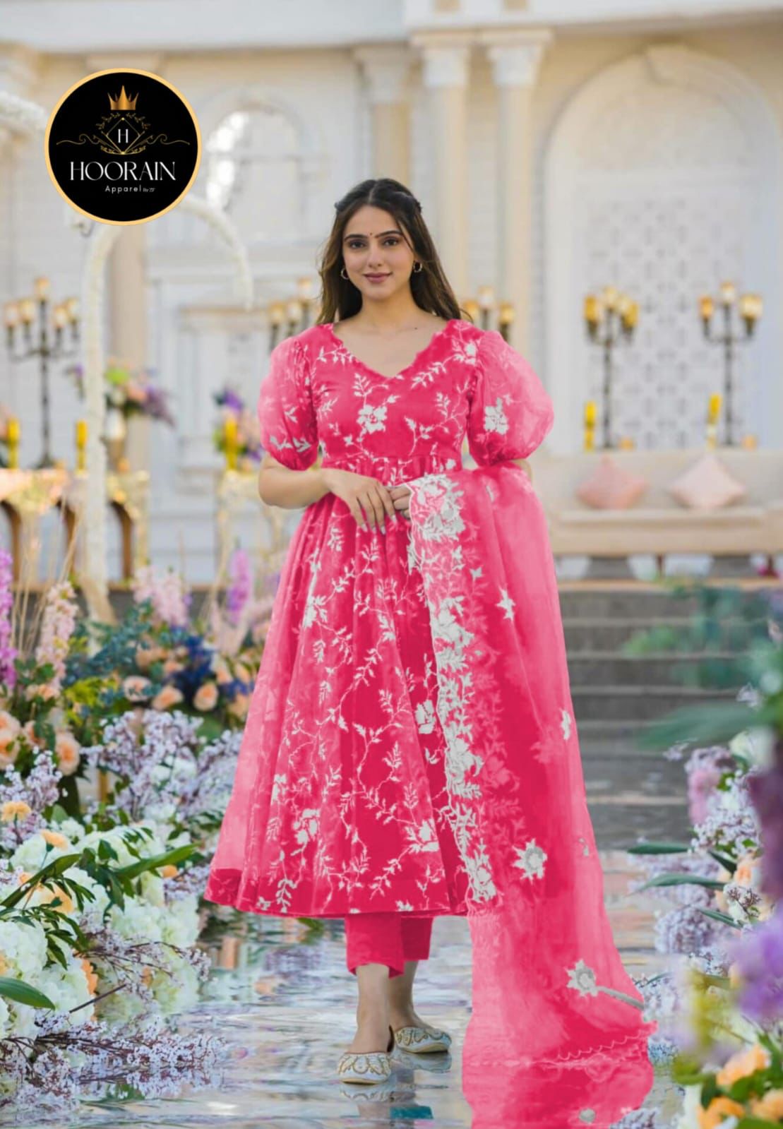 🌟 Elegant V-Neck Embroidery & Handwork 3-Piece Set 💃