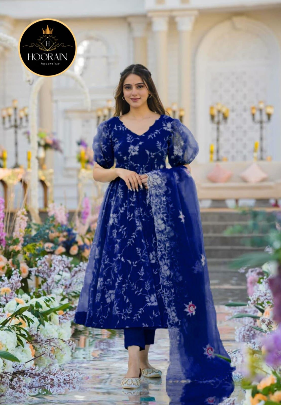 🌟 Elegant V-Neck Embroidery & Handwork 3-Piece Set 💃